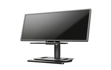 Single Adjustable Monitor Stand On Isolated Background