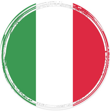 National flag of Italy. in stamp style
