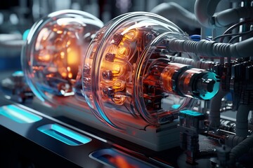 A bio energy lab technology, futuristic equipment