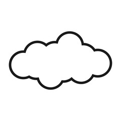 Fototapeta premium Cloud Line Icon