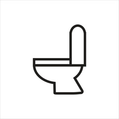 toilet vector icon line template