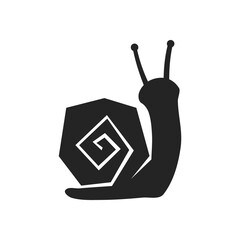 Snail logo template Isolated. Brand Identity. Icon Abstract Vector graphic