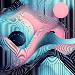 abstract neon background with splashes