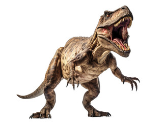 tyrannosaurus rex dinosaur isolated on transparent background