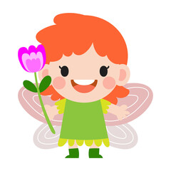 little fairy clipart, Cute beautiful little winged fairies  