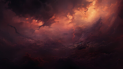 Fototapeta premium Abstract texture akin to a captivating sunset above. Generative ai