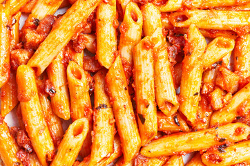  Delicious italian macaroni with tomato sauce texture