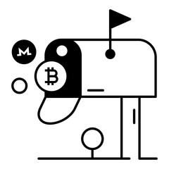 Crypto Trading Linear Icon