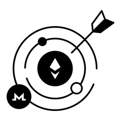 Crypto Trading Linear Icon