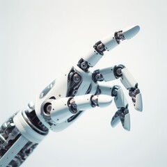 robot  hand  technology background 