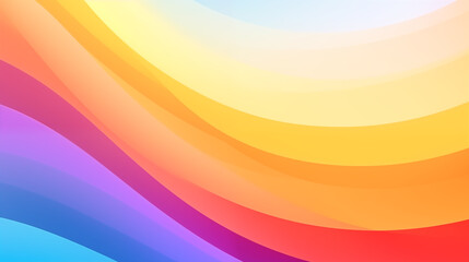 Rainbow Abstract Background with Subdued Tones, Featuring Abstract Waves of Soft Hues, Creating a Calming and Harmonious Composition with a Gentle Spectrum of Colors - obrazy, fototapety, plakaty