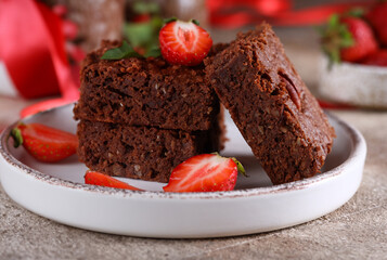 super chocolate brownie with nuts