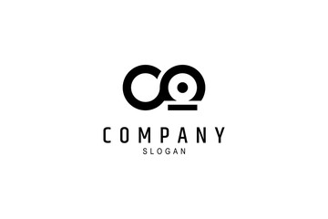 Obraz premium CO letter logo monogram in vector design