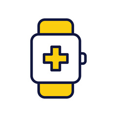 Online Medical icon isolate white background vector stock illustration.