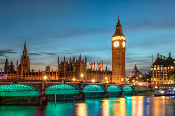 Fototapeta na wymiar The Palace of Westminster in London City, United Kingdom 