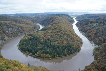 Saarschleife im Herbst