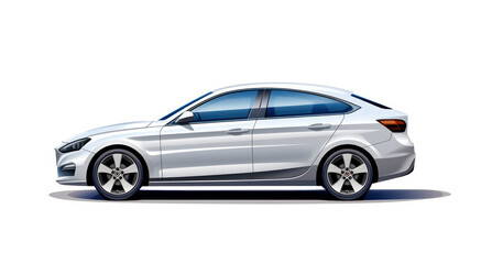 Fototapeta premium car isolated on white background