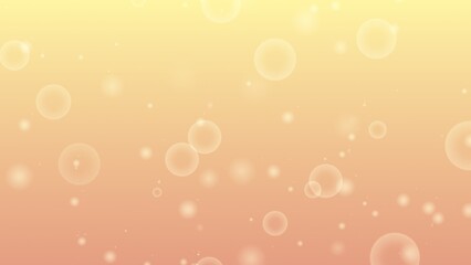 オレンジとイエローのグラデーションの玉ボケ背景画像