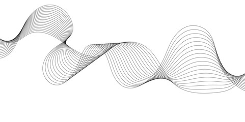 Abstract background with wave and curve line. Curve wave seamless pattern. Vector illustration.