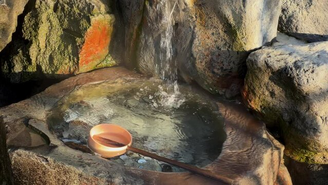 Japanese Traditional Style Onsen spring In Gifu, Japan