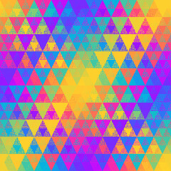 Colorful Aztec Fabric, Wallpaper and Home Decor. Abstract seamless tileable pattern. Triangles aztec background. Vector image.
