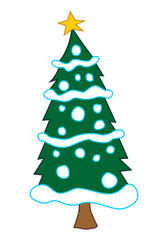 abstract christmas tree