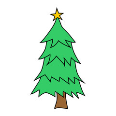 green christmas tree