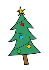 christmas tree vector