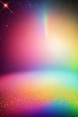 Rainbow glitter abstract background, vertical composition