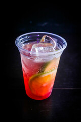 Cocktail with lime