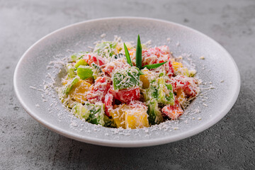Traditional bulgarian Shopska salad