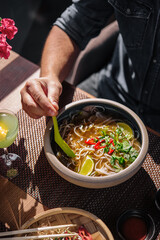 Traditional vietnamese street food