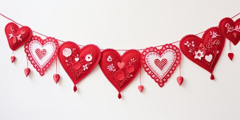 Banner of Love - Craft a vibrant Valentines Day banner, filled with romantic elements and captivating visuals