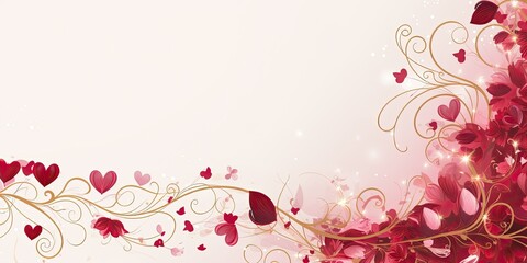 Border of Romance - Design an enchanting Valentines Day border, framing your content with love and elegance