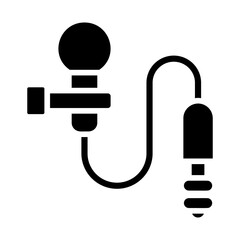 Lapel microphone, clip on mic, lavalier mic, collar mic, lapel audio. icon and easy to edit.