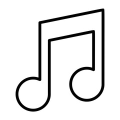 Musical notation, musical symbol, note, music sign, score mark. icon and easy to edit.