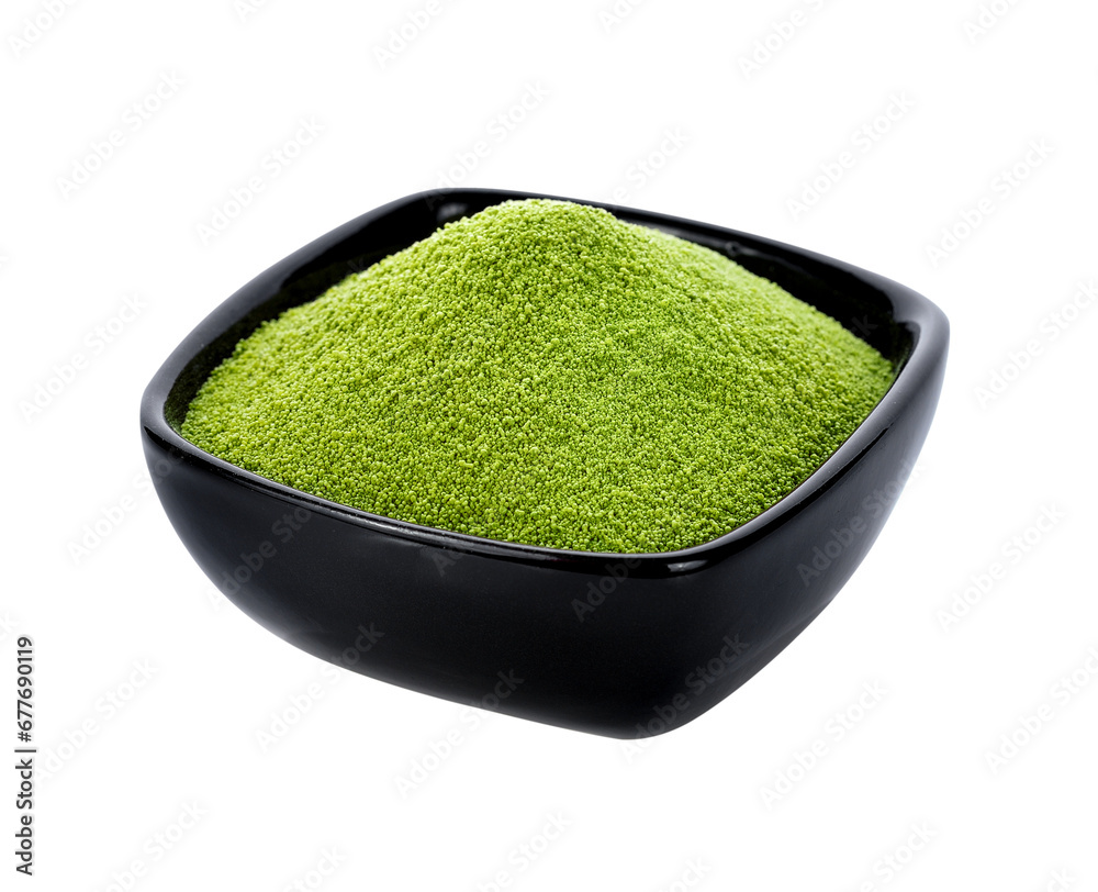 Sticker powder green tea transparent png