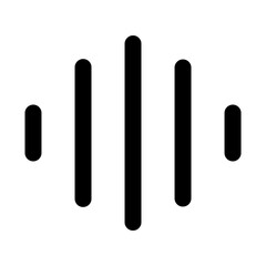 Audio waves, acoustic waves, sound vibrations, waveforms, auditory oscillations. icon and easy to edit.