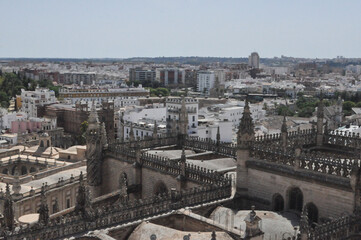 Fototapeta na wymiar Aerial view of Sevilla