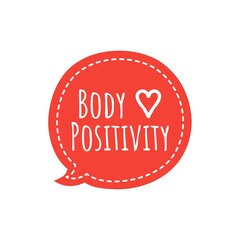 Body Positive Quote Illustration Lettering