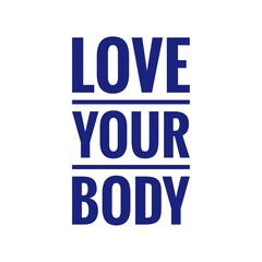 Body Positive Quote Illustration Lettering