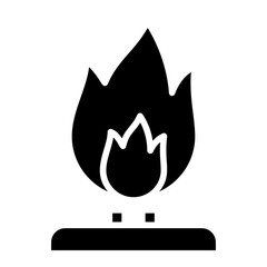 Fire, blaze, firelight, burning, fiery icon and easy to edit.