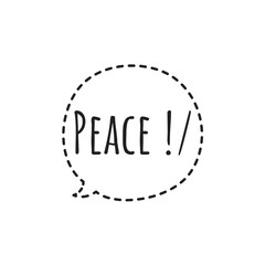 ''Peace'' Word Illustration