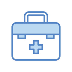 Obraz premium First Aid Kit icon isolate white background vector stock illustration.