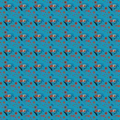 Abstract flower pattern background.