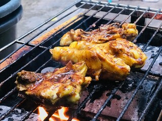 meat on the grill