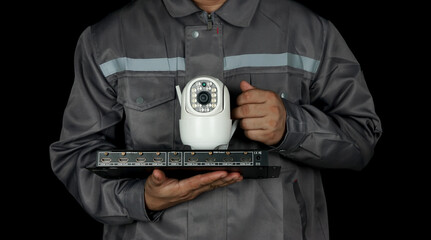 businessman with computer