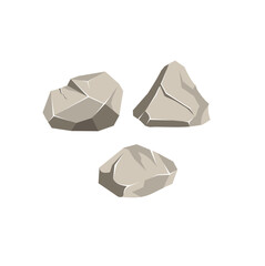 three stones vector illustration