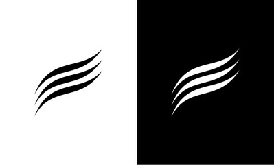 Three swoosh wind icon abstract logo