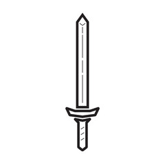 sword icon design vector isolated